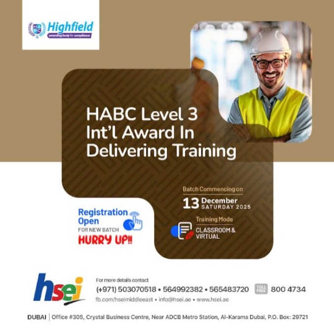 HABC Level 3 Int'l Award in Delivering Training
