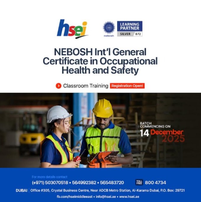 NEBOSH Int'l General Certificate in Occupational Health and Safety