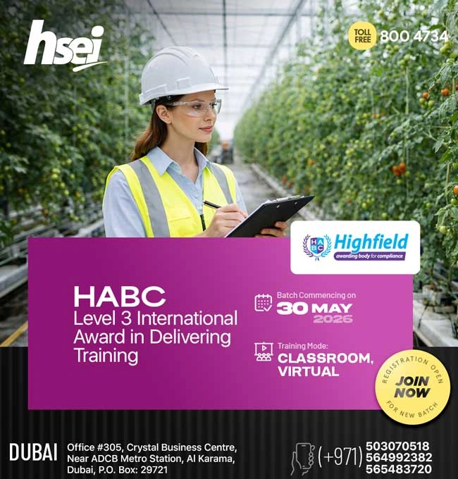 HABC Level 3 Int'l Award in Dubai on 30-May-2026 