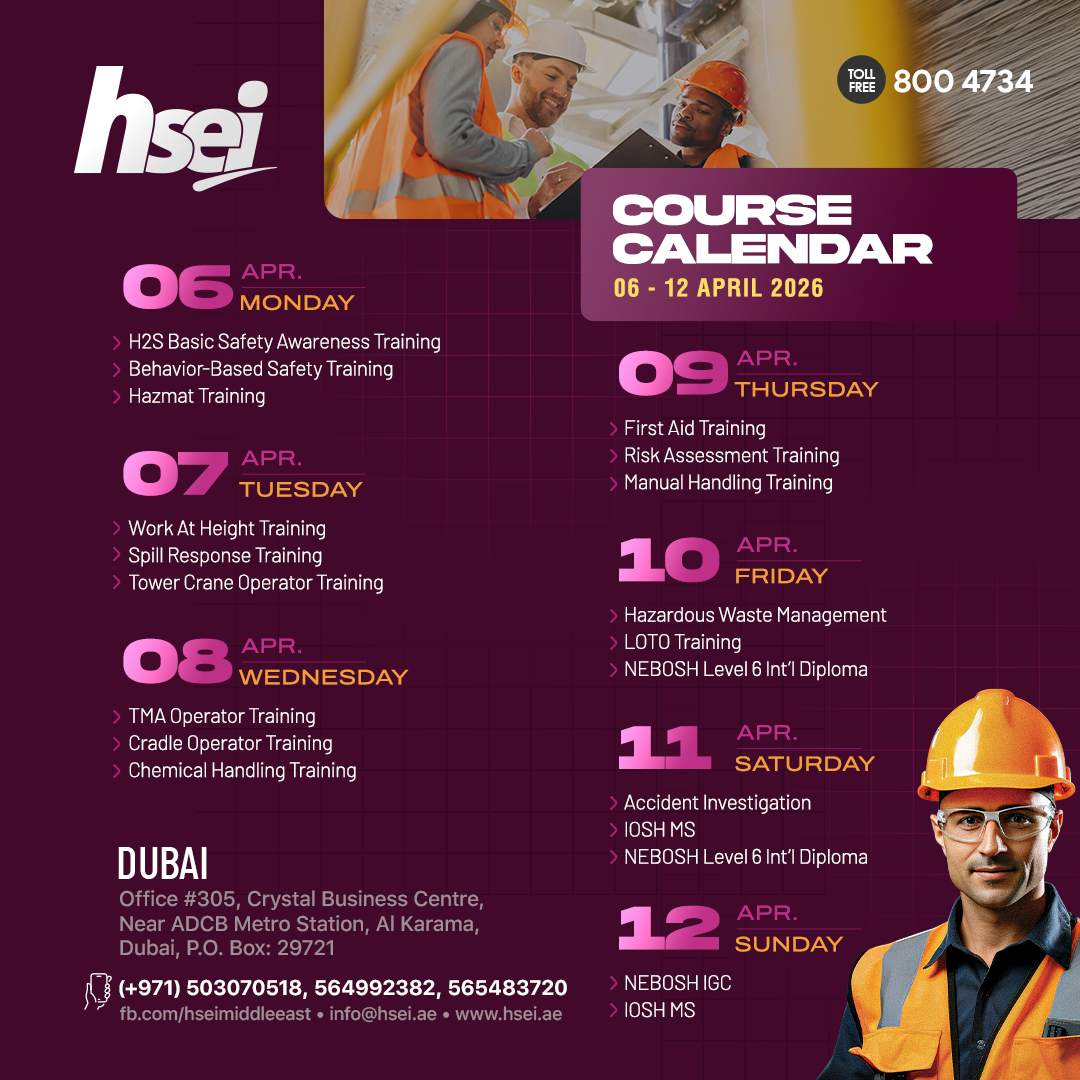 NEBOSH Level 6 Int'l Diploma for Occupational Health & Safety Management Professionals