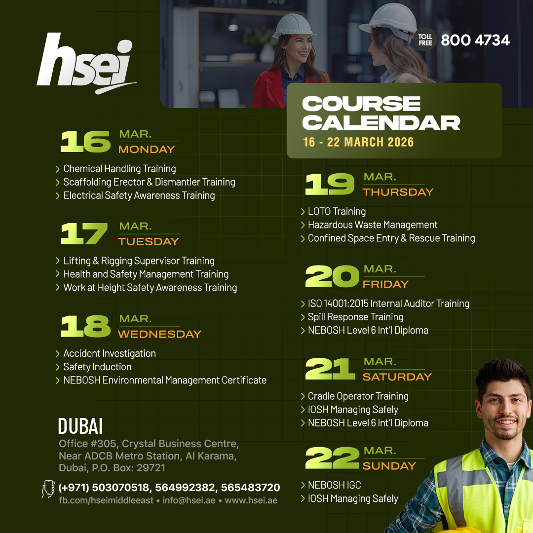 NEBOSH Level 6 Int'l Diploma for Occupational Health & Safety Management Professionals