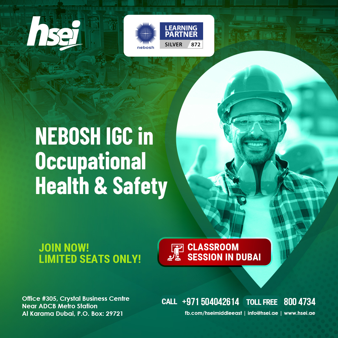 NEBOSH IGC Courses in Dubai